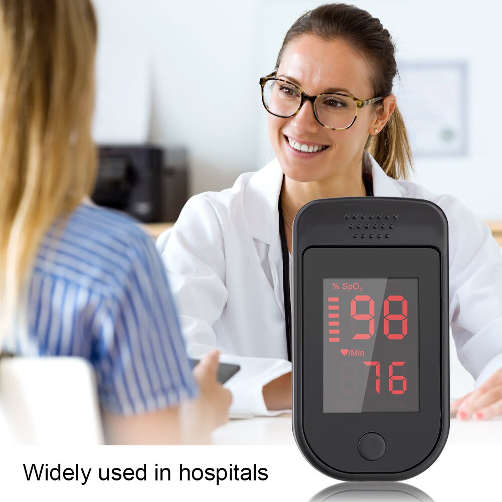 In Stock! Finger Pulse Oximeter Color LED Display Digital Pulsioximetro Automatic Blood Oxygen Monitor Oxygen Saturation Meter
