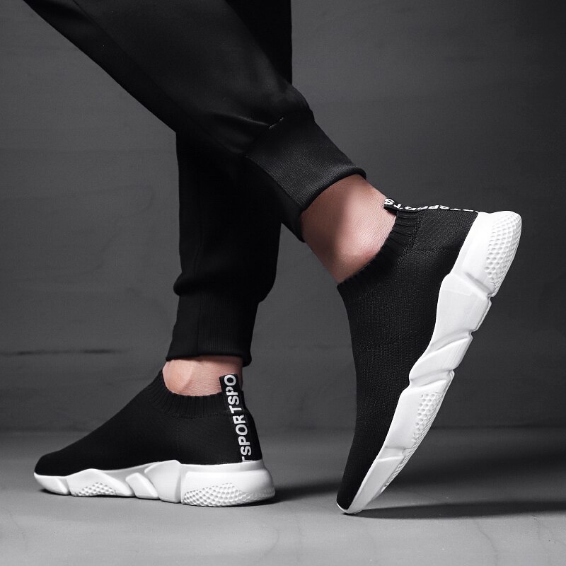 Arrivals Men's Brand Casual Shoes Trend Socks Shoes Male Adult High Top Sneakers Slip-on Shoe Man Spring Summer