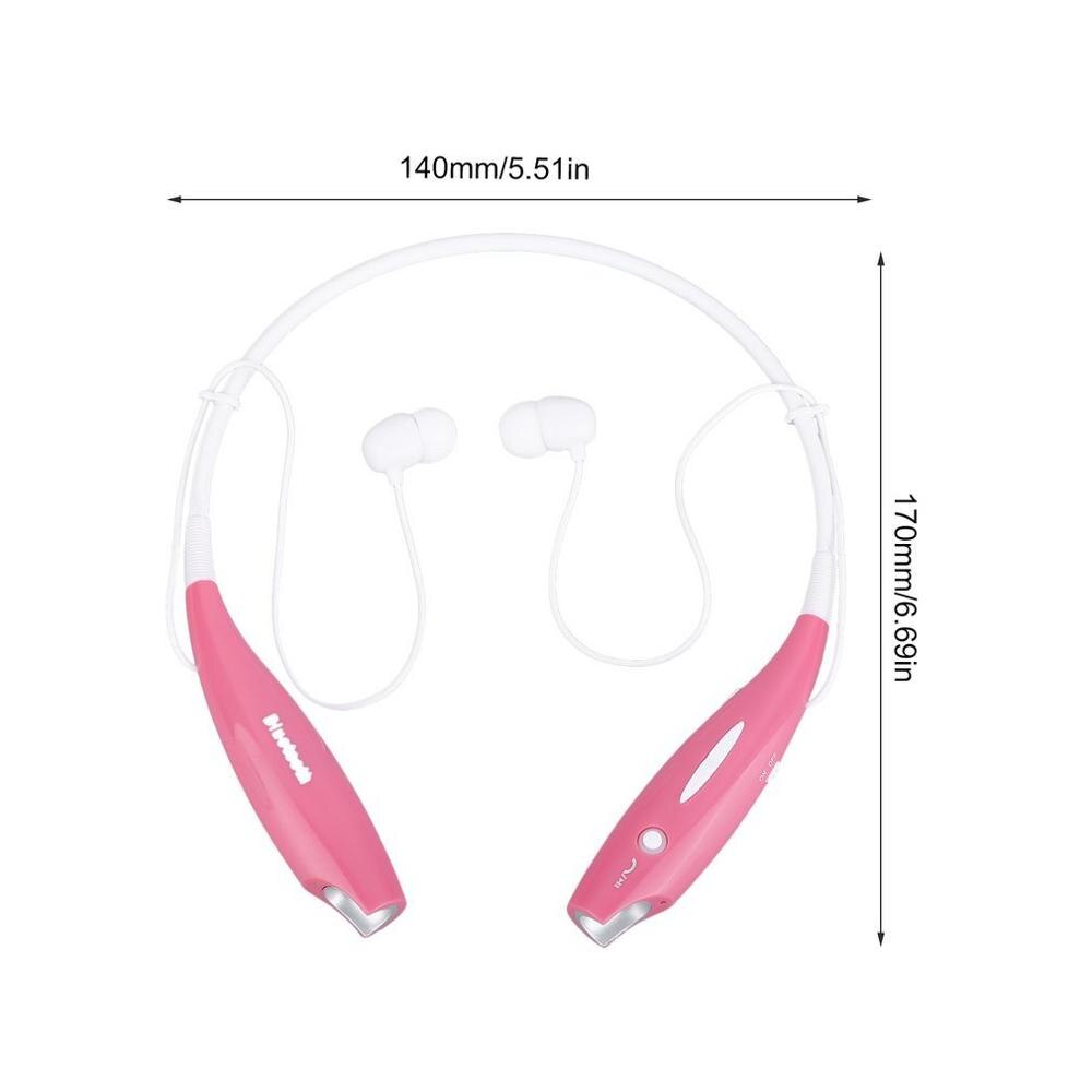 Hv800 bluetooth nekband oordopjes handsfree sport stereo headset in-ear oordopjes voor samsung en iphone