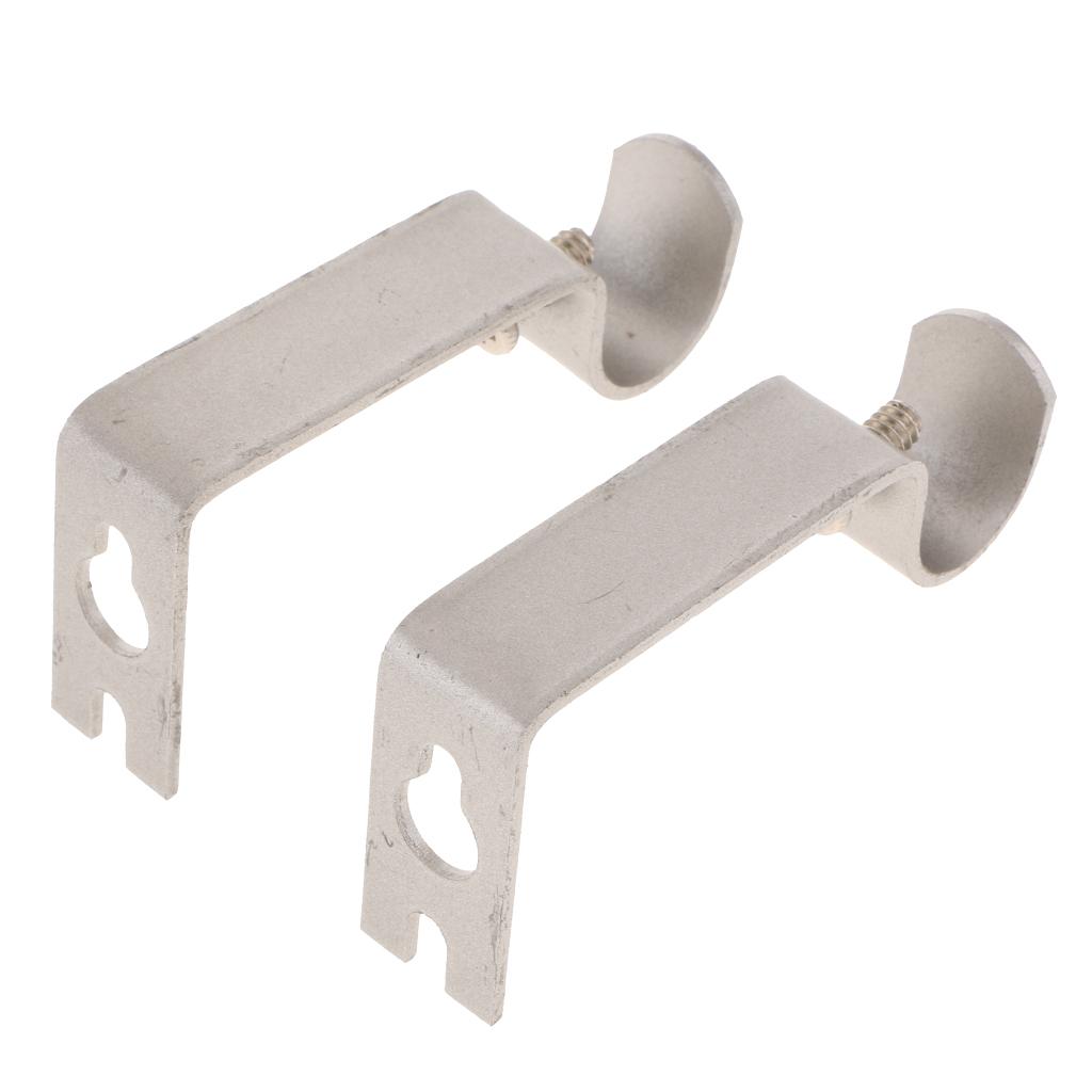 2 Stück Gardinen stangen wand halterung für Stange/Stange bis 15,88mm/0,62 Zoll Durchmesser
