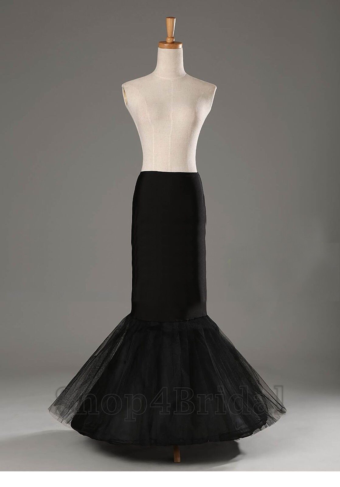 Schwarze Braut Petticoat Krinoline Unterrock Band/Hoopless/Meerjungfrau/Fishtail: 11