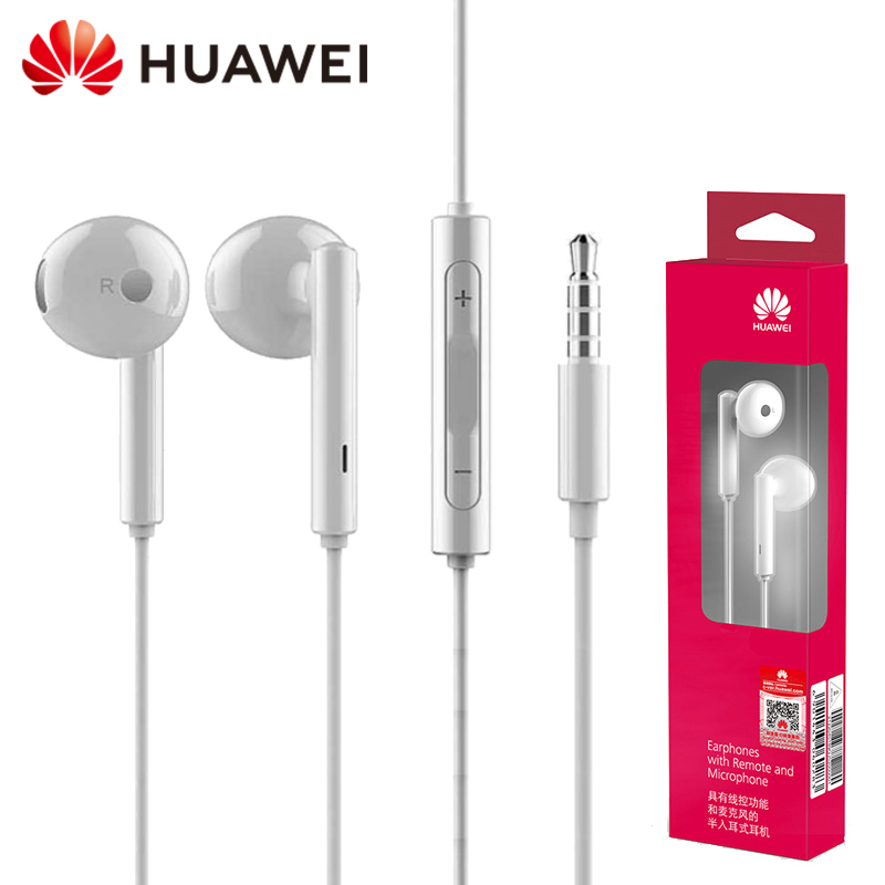 Original Huawei Honor AM115 Earphone With 1.1m Length wired Control Mic Volume Control Speaker suppor easy headset