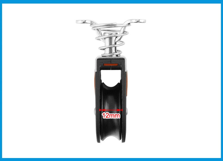 1500Lbs Load Sheave Block Universal Head Single Pulley Swivel Sailboat Plain Bearing Block Rope Runner Boat Pilates Accessories