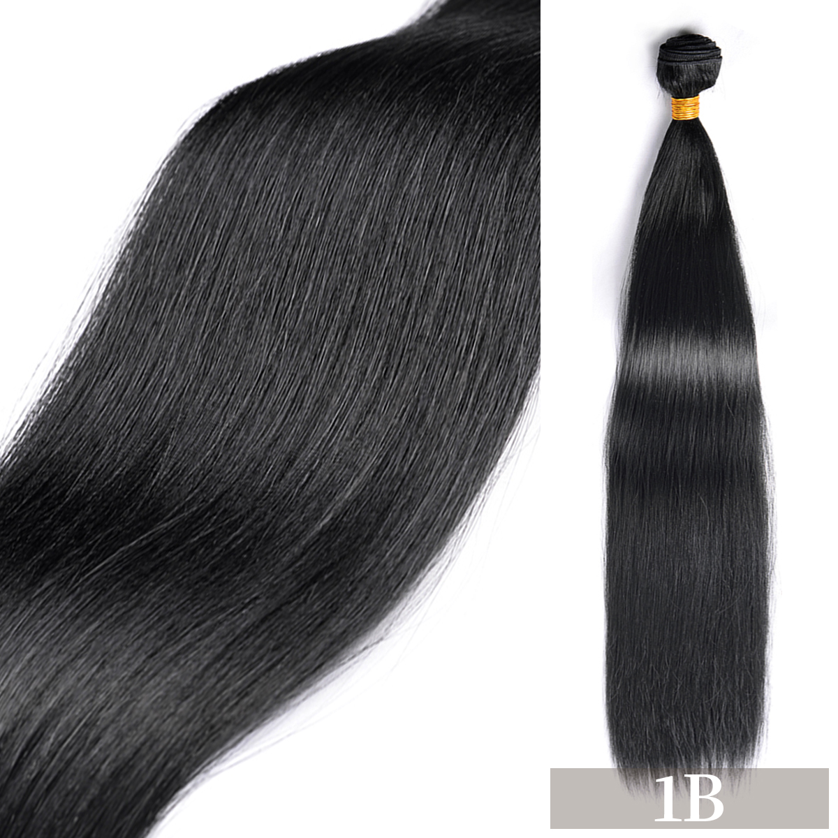 24 Zoll glatte Haar verlängerungen Ombre Haar bündel hitze beständiges Faser haar, das synthetisches glattes Haar webt: T1B/4/30