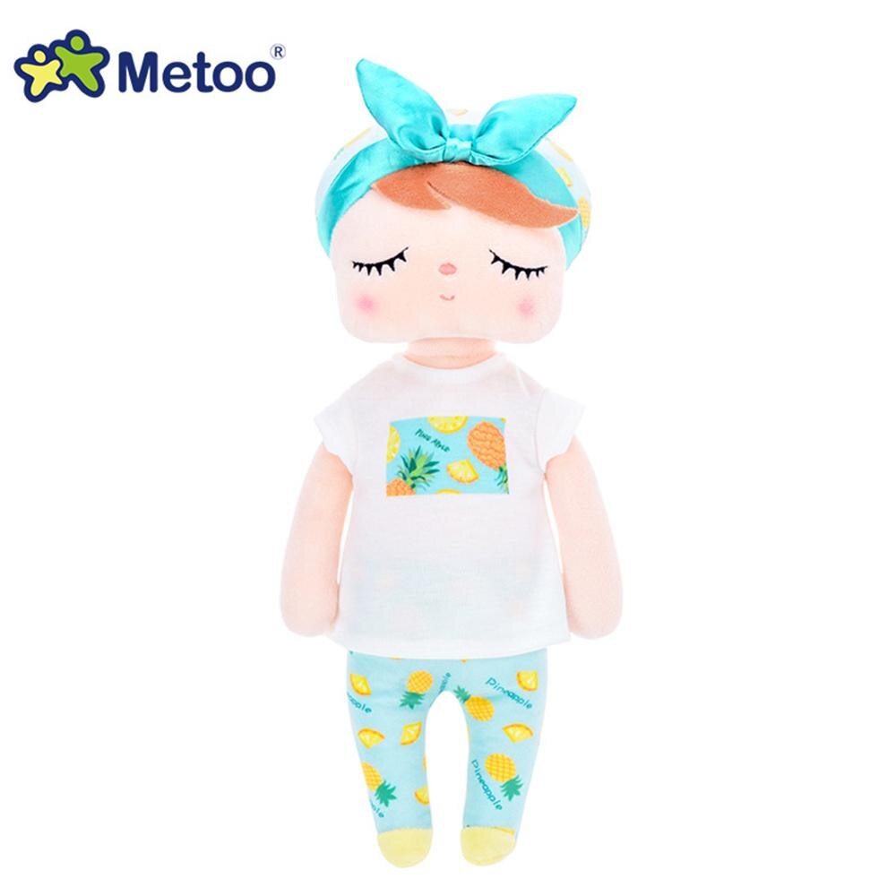 Metoo Baby Meisje Pop Cartoon Speelgoed Dieren Zacht Speelgoed Voor Meisjes Kinderen Jongens Kawaii Baby Pluche Speelgoed Verjaardagsfeestje: B02-34x14x9cm