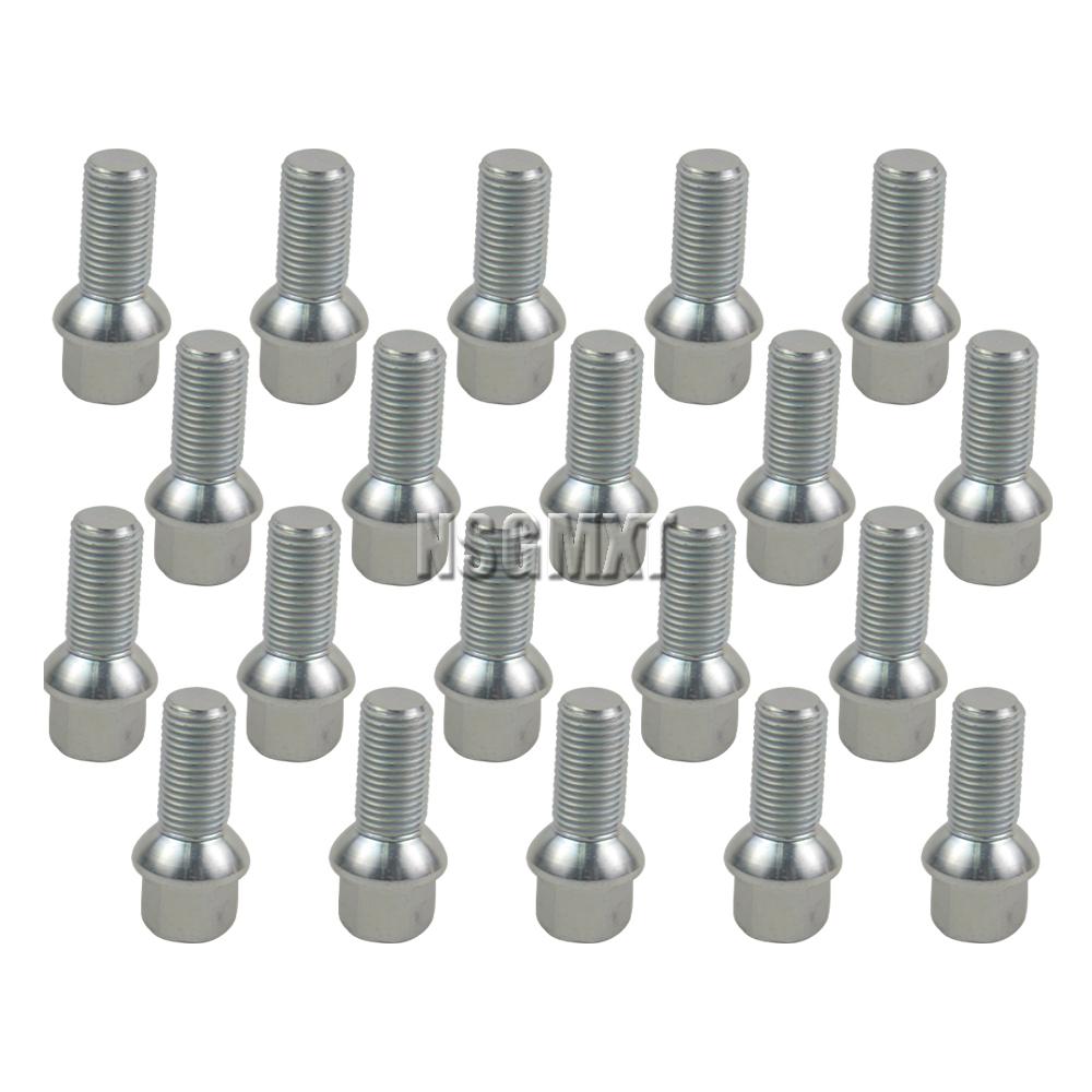 AP01 20x Wheel Lug Nut Bolts M14X1.5X48 for VW Passat Golf Bora Polo Beetle Jetta 431601139A 443601139C 431601139A 431 601 13