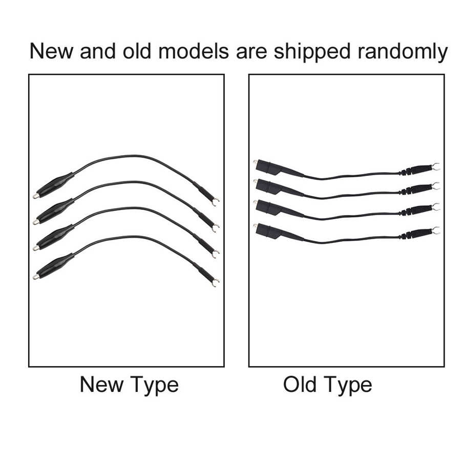 4Pcs Oscilloscope Probe Ground Lead Wire Cable with Clip Oscilloscope Accessory Lightweight Universal ground wire