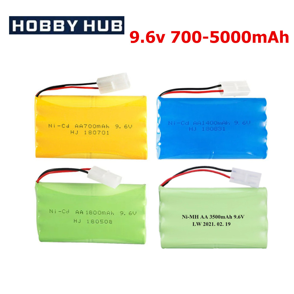 9.6V 700mAh 800mAh 1000mAh 1400mah 1800mAh 2400mAh 2800mAh RC Toy Eletric Lighting Securty Faclities AA 9.6V Ni-Cd Ni-MH Battery
