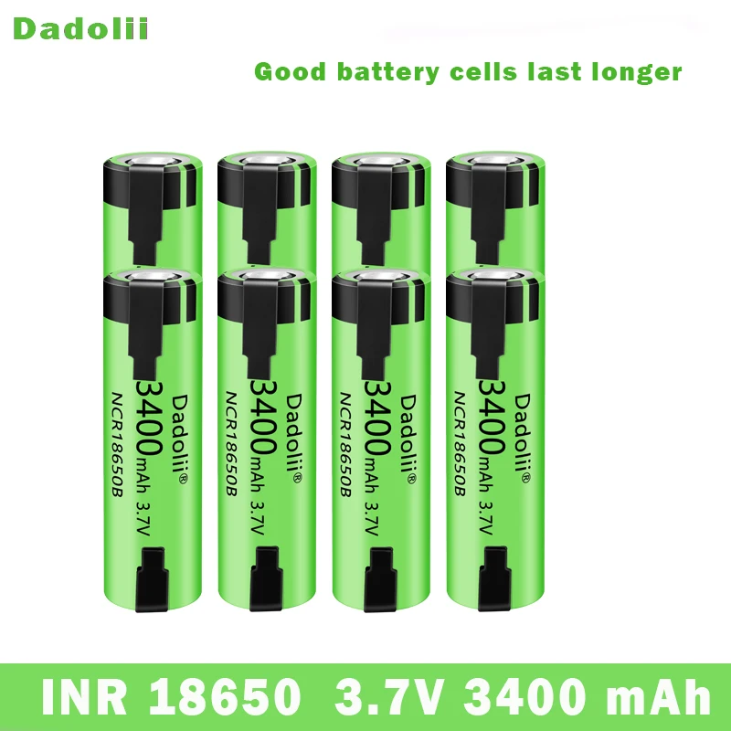 18650 lithium-ion rechargeable battery 3.7 V 3400 mAh DIY nickel battery: SKY BLUE