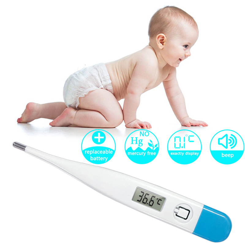 Digital Body Thermometer Household Thermometer for Fever Oral Armpit Temperature Electronic LCD Displ for Adult and Kids