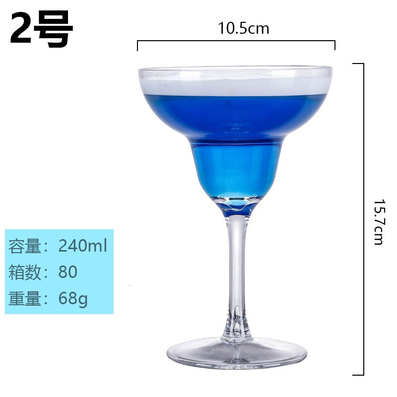 Acrylic Cocktail Glass Cool Plastic Wine Glass Bar Martini Glass Pc Margaret Champagne Glass Wine Cups wine glasses: green