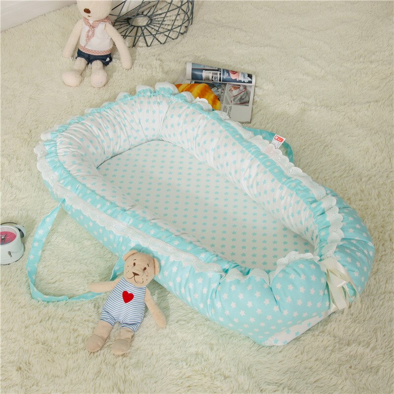 85*50cm Babynest Bett Tragbare Krippe Reise Bett Kleinkind Kleinkind Baumwolle Krippe Wiege Für Neugeborene Baby Kindergarten Tragetasche co Schläfer Bett: 10