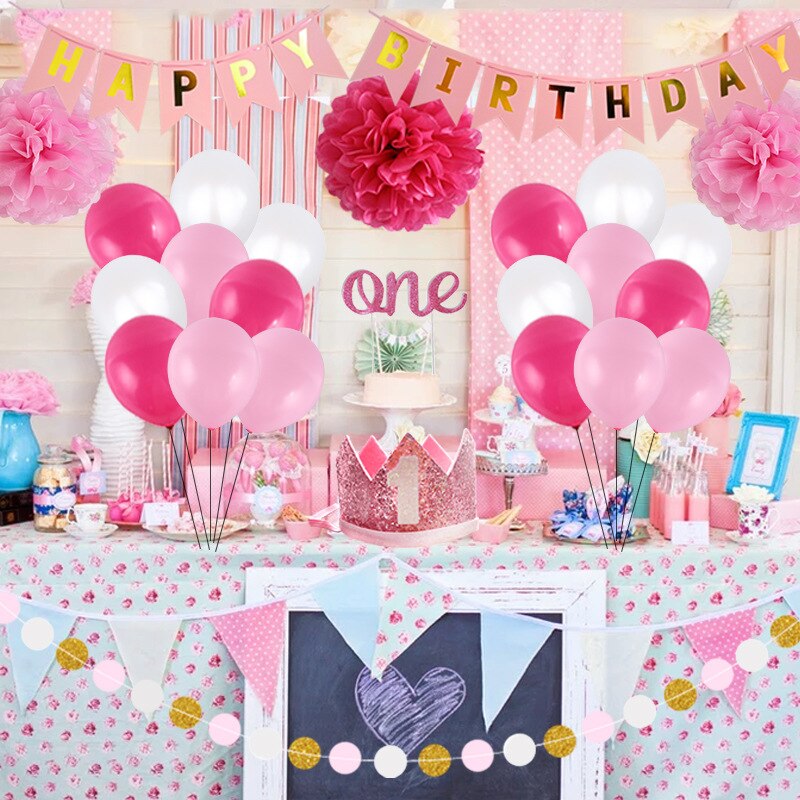 Decoración de feliz cumpleaños, globos nuevos para , decoración de 1 año de cumpleaños, globo con letras Chiffre, conjunto de lentejuelas para niño o niña