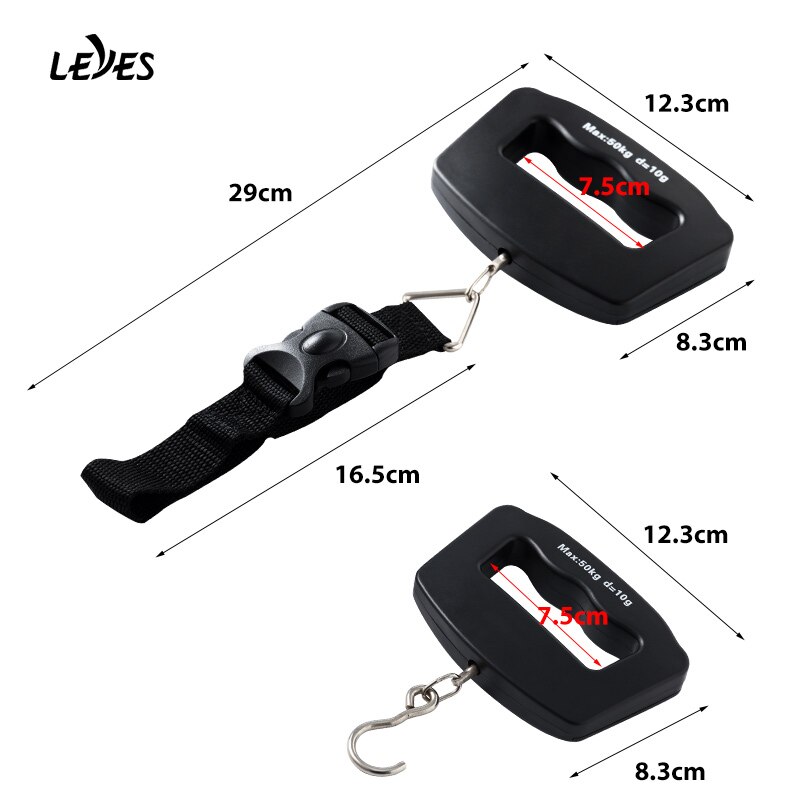 Pocket Scales Electronic Hook Weight Postal Business Mini Digital Scale for Fishing Luggage Gram Ounces Weighing Balance 50kg