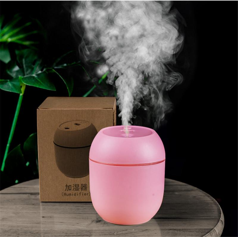 Humidificateur portatif d'usb de véhicule dans le diffuseur d'humidificateur d'espace de véhicule humidificateur portatif de capacité élevée de lampe d'atmosphère de Led: WHITE