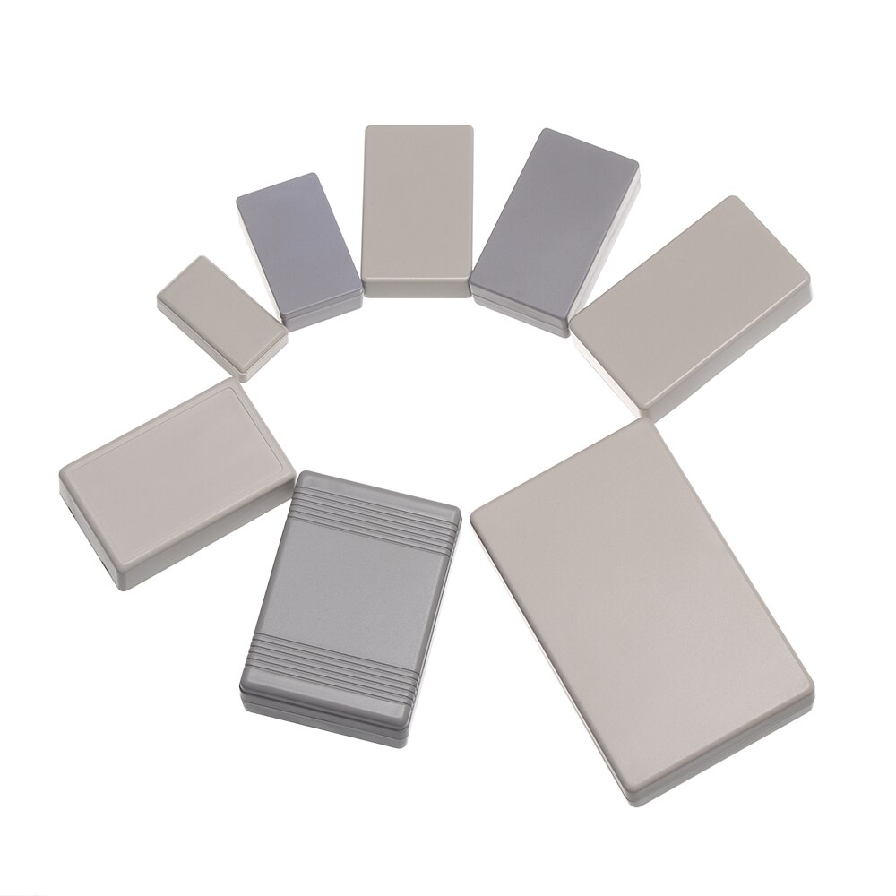 Plastic Waterproof Instrument Case White/Grey DIY Housing Instrument Case Plastic Electronic Project Box Electric Daily Supplies