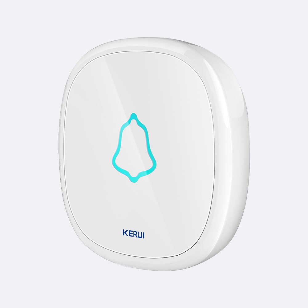 KERUI Home Security Wireless Welcome Emergency Alarm Door Bell 433MHz Entry Door Alert Waterproof Button Doorbell
