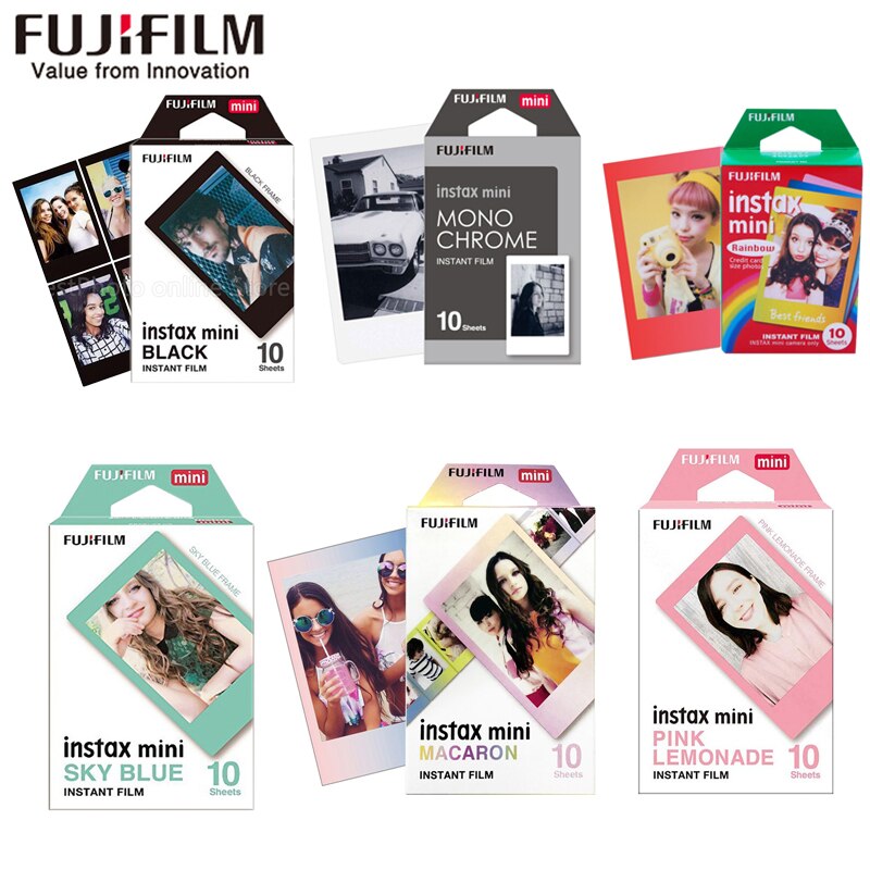10 blätter Fuji Fujifilm instax Mini 11 9 filme weißen Rand 3 Zoll farbe Film für sofortig Kamera Mini 8 9 11 7s 25 Foto papier