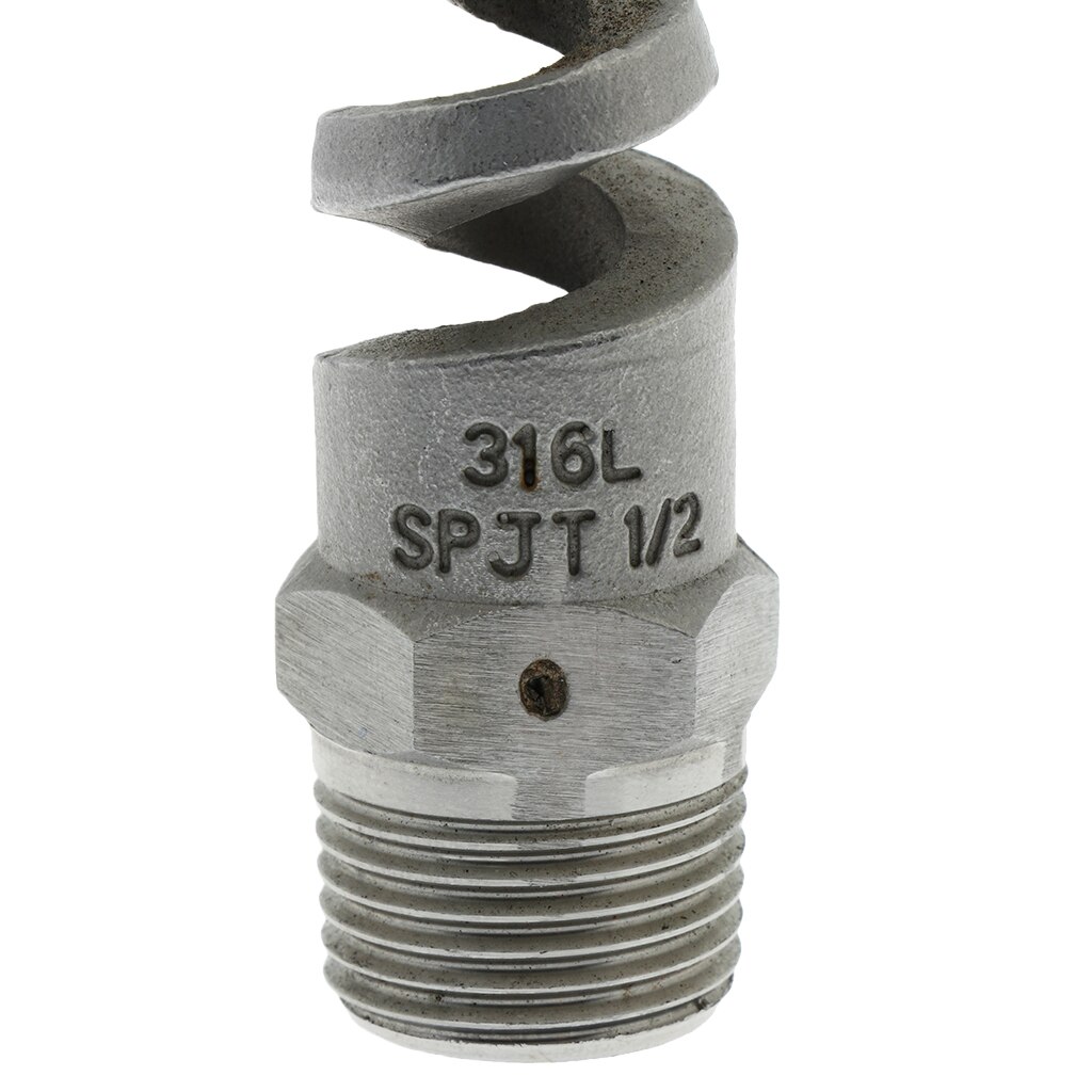 Spiraal Kegel Verneveling Sproeikop 1/2 Inch/Man/316L Rvs 120 °