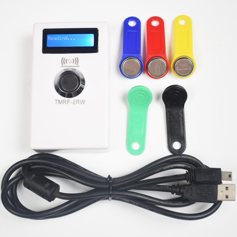 TM iButton Programmer DS1990A Duplicator Cloner Copier 125Khz RFID Reader Writer RW1990 Key Token RFID/TM Keyfob duplicator: TM copier with 5 key