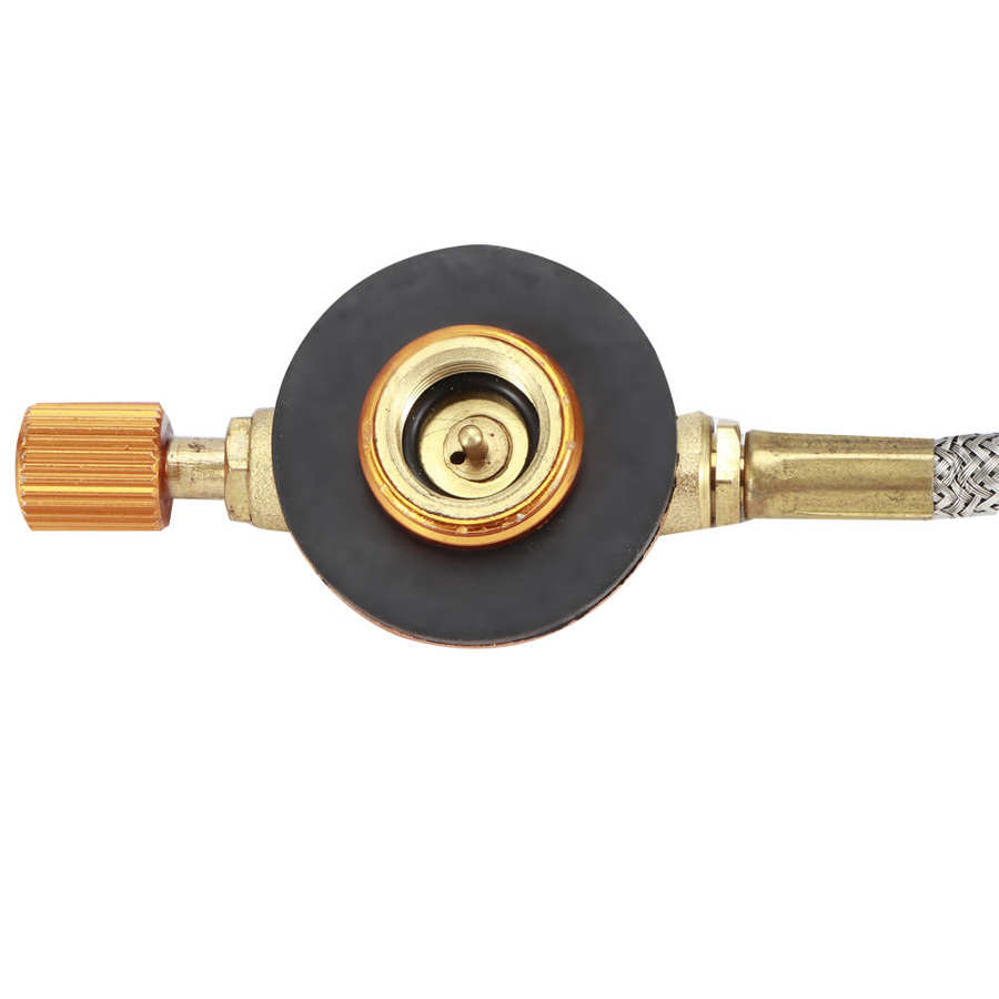 Gas Stove Adapter /8 DN6 Outdoor Camping Gas Stove Flat Tanks Hose Adapter Accessories for Connecting 2 Burners Gas Stove Hose