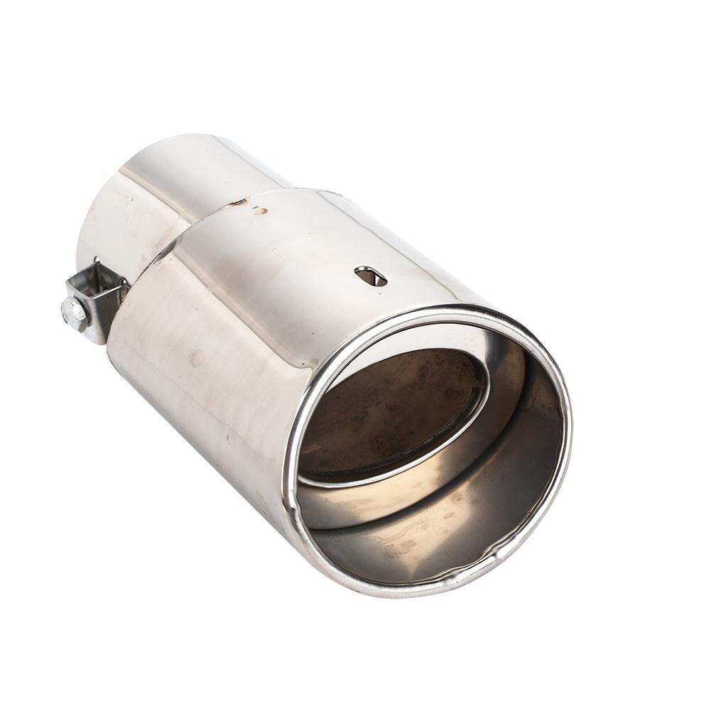 Diametro di 63-86mm Veicolo Punta Del Silenziatore Del Tubo di Scarico in Acciaio Inox auto Marmitta Tubo di coda auto di Scarico di coda auto tondo Cromato