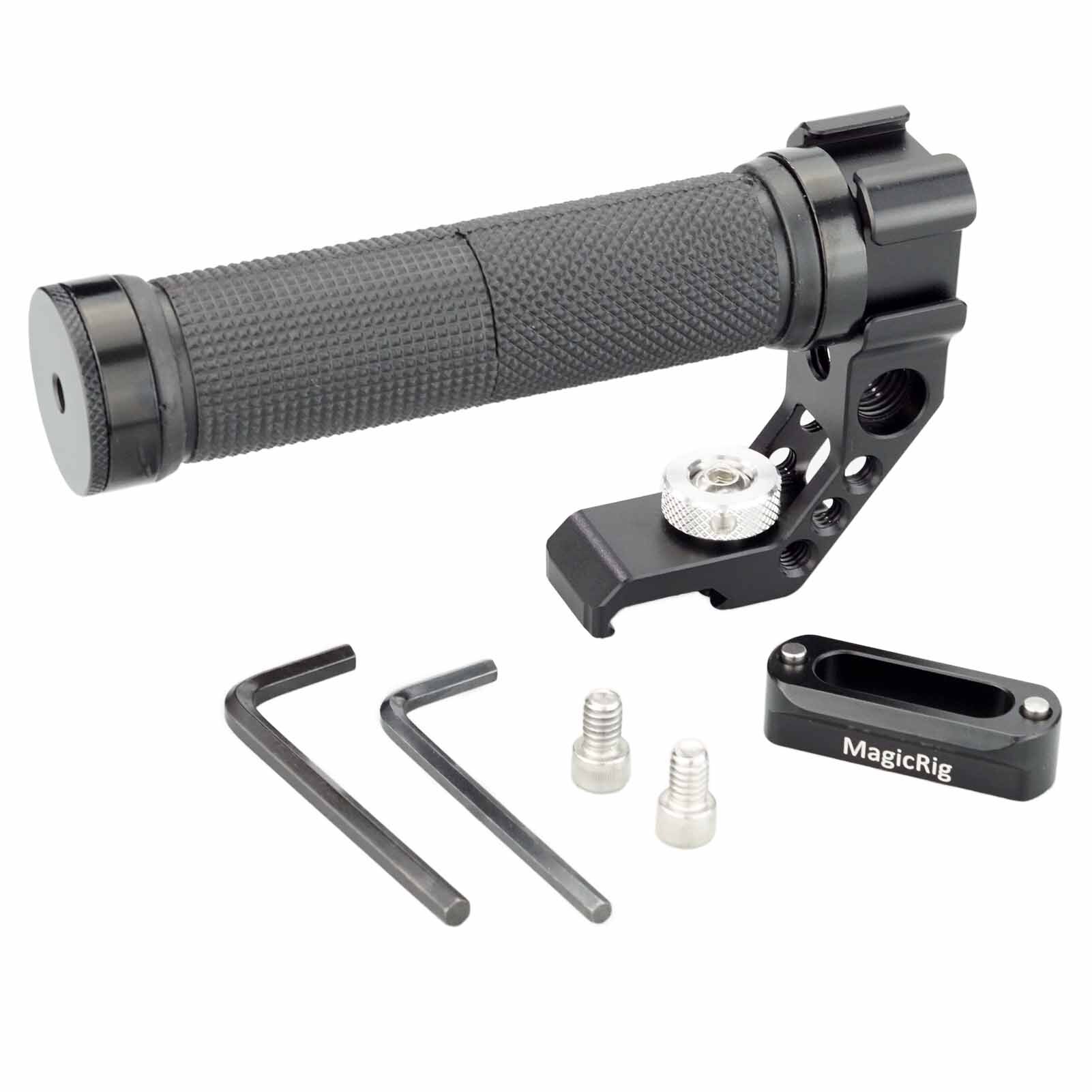 MAGICRIG Camera Rig NATO Top Handle Kit with NATO Rail Triple Cold Shoe Mounts for DSLR Camera Cages