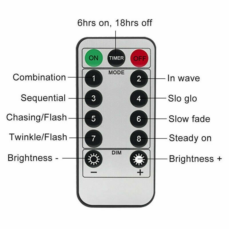 10M LED Copper Wire String Light USB Powered Remote Control 8 Modes Light String Fairy Lights Christmas Wedding Party Decoration