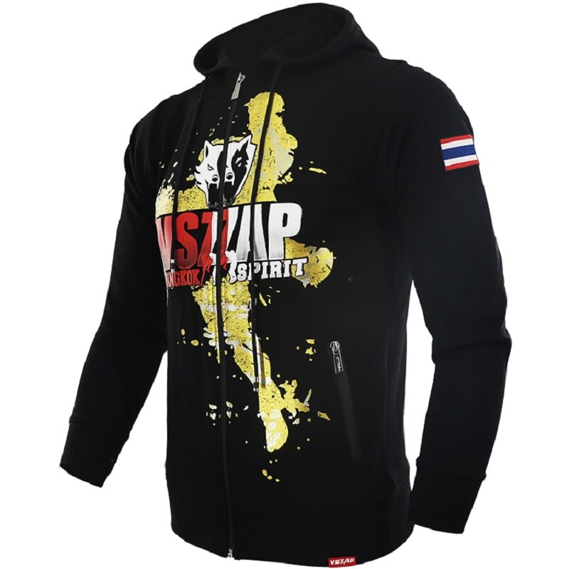 VSZAP Hoodie fight fight boxing Thai Boxing jacket MMA sweater broadcast tiger Bangkok spirit training fitness men