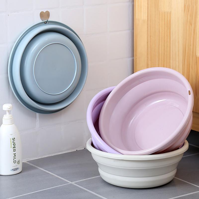 Home Foldable Plastic Basin Portable Student Dormitory Wash Basin Thickened Portable Basin Fishing Car Wash Cleaning Supplies