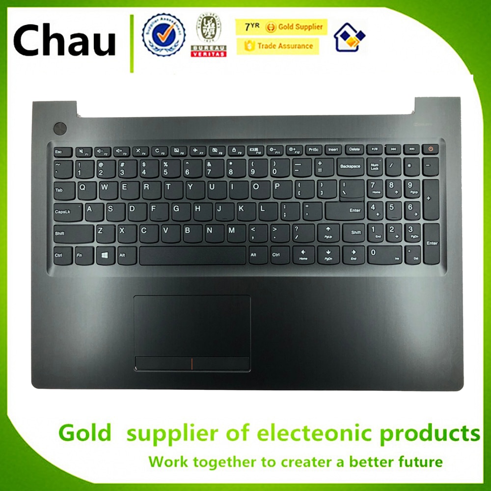 Chau til lenovo ideapad 310-15 isk 15.6 "store bogstaver palmrest cover tastatur touchpad  ap10 t 000500