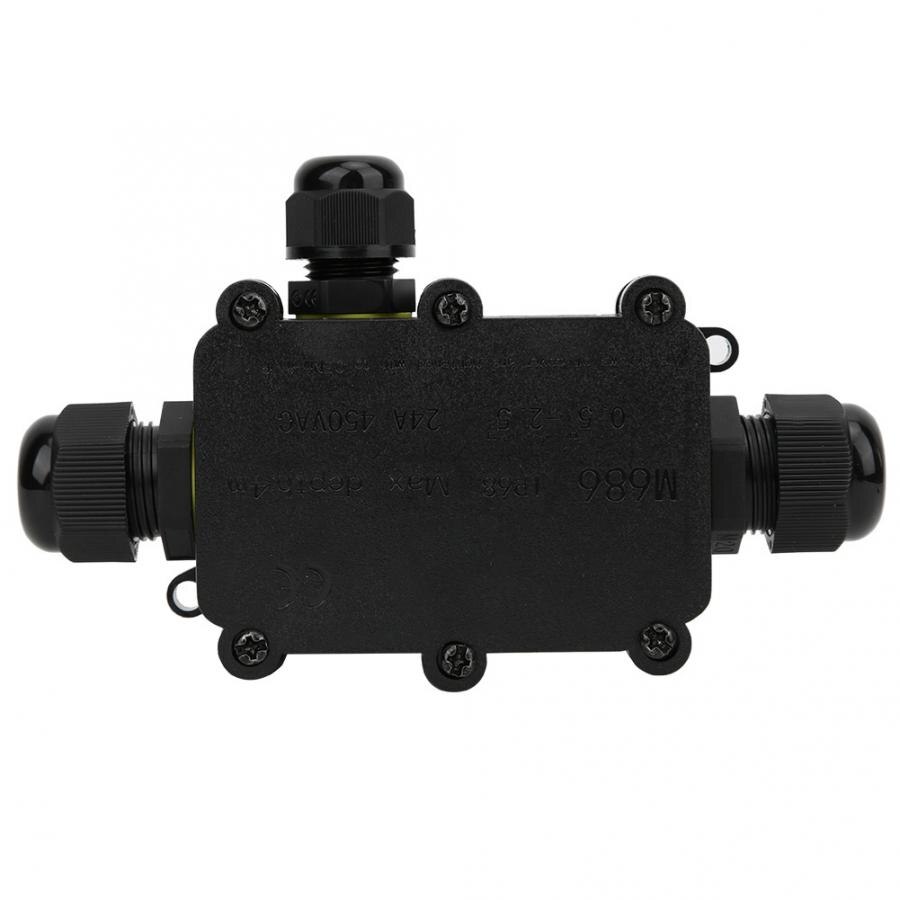 IP68 Plastic Junction Box 4m Underwater Electronic Connection Case T100 450VAC 24A UL94V-2 Junction Box