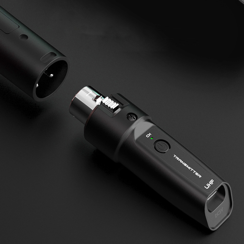 Draadloze microfoonconverter XLR-zender en ontvanger Draadloze microfoonadapter voor audiomixer Dynamische microfoon Elektrische gitaarbas