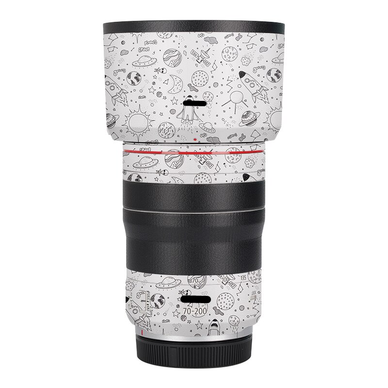 RF70-200 F4/Rf 70200 Lens Vinyl Decal Skin Wrap Cover Voor Canon RF70-200mm F4 L Is Usm Lens Sticker cover Film: Space White