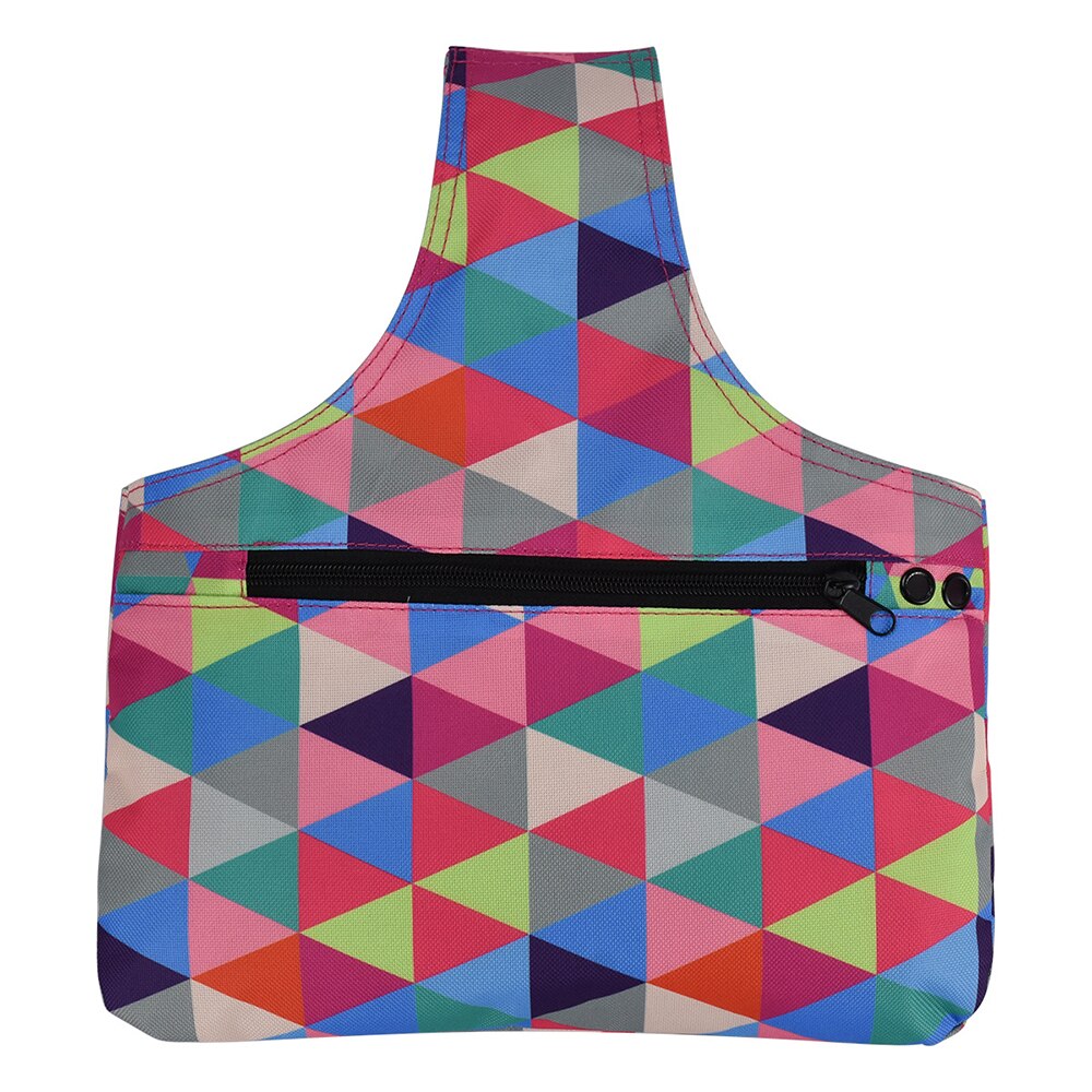 Bolsa geométrica para costura, bolsa em tecido oxford, organizadora de fios, costura, acessórios para armazenamento de fio: 4