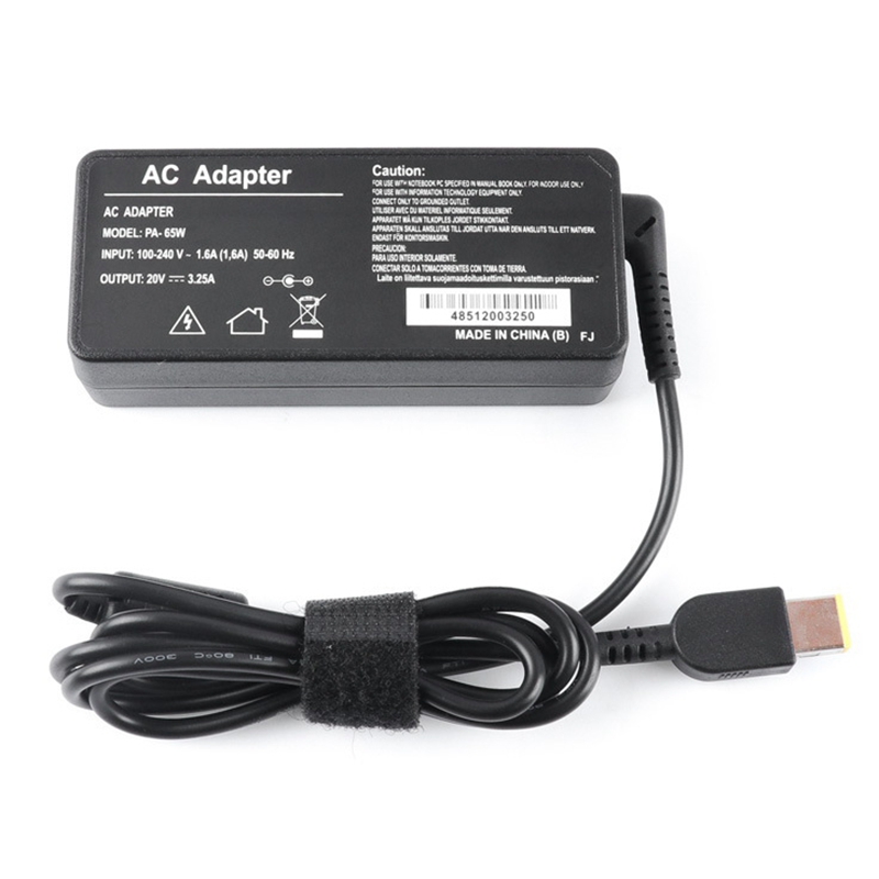 65W Computer Lader 20V 3.25A Vierkante Mond Laptop Adapter Voor Lenovo Laptop Adapter Oplader
