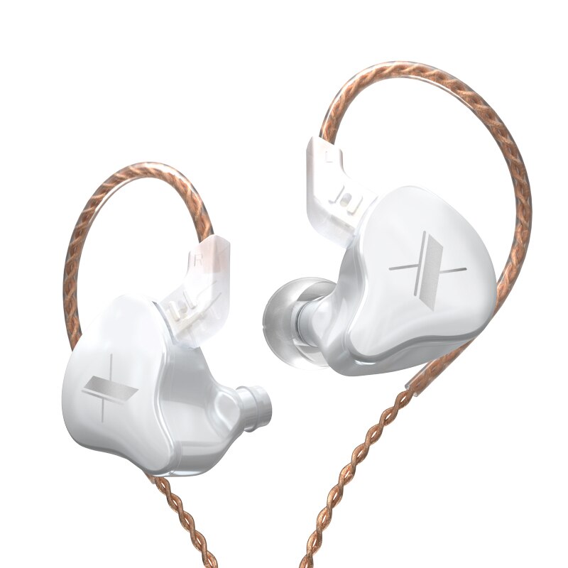 AK KZ-auriculares intrauditivos dinámicos EDX 1, cascos HIFI con cancelación de ruido: White no mic