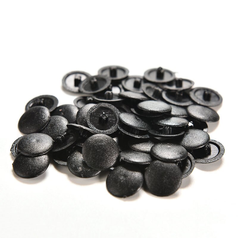 50/200x skruvlock av plast med clip on pozi-huvud svart vit färger болт с шариком accessori moto: Svart