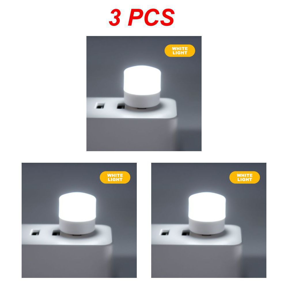 Pequeña lámpara con enchufe USB, luz LED nocturna para ordenador, carga de energía móvil, Mini lámparas para libros, protección ocular LED, luz de lectura cuadrada: Rojo