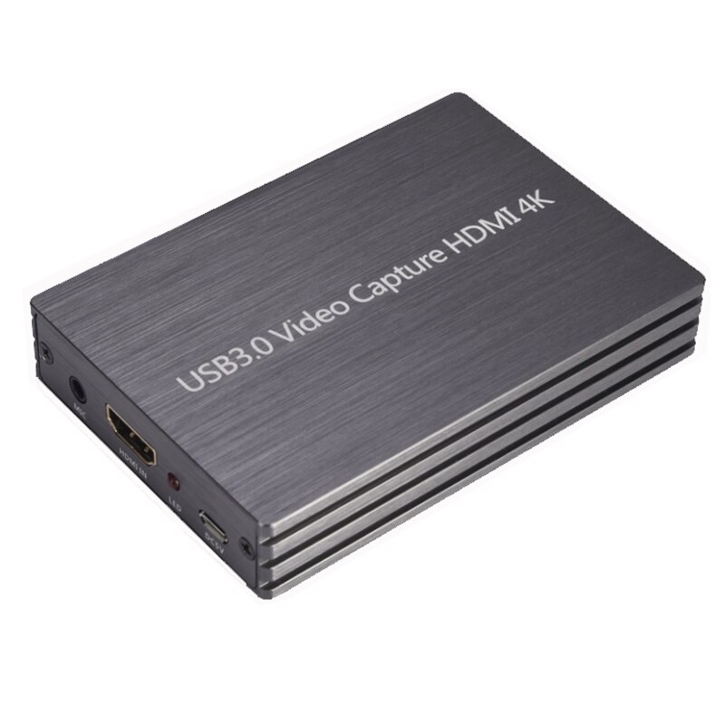 Scheda di Acquisizione Video HDMI a USB 3.0 4K - Registratore HD 1080P 60fps - Dongle per Hardware Computer: Grigio
