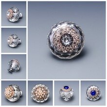 10 Stuks 40Mm Parels Diamant Deurknoppen Kristalglas Kast Lade Pull Keukenkast Deur Kledingkast Handles Hardware