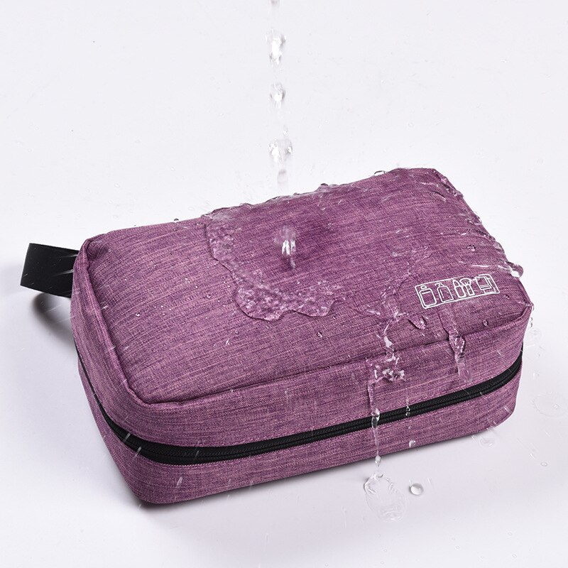 Uomo donna appeso borsa cosmetica organizzatore da viaggio multifunzione lavaggio da toeletta trucco custodia borsa per trucco pieghevole per estetista