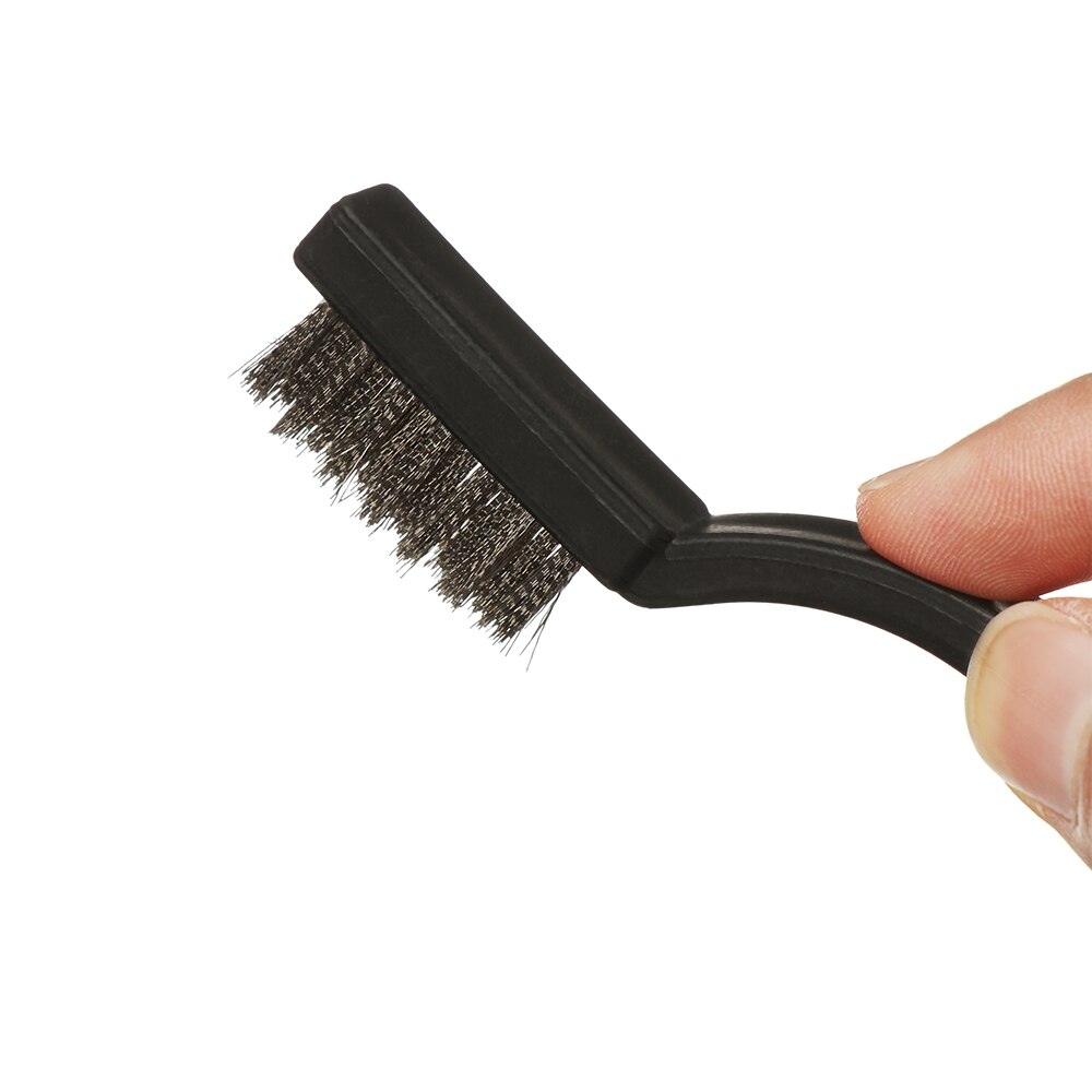 Multifunktionel stålbørste håndstål messing nylon metal rustmalingsfjerner ren overflade rustfrit stål grill rengøringsværktøj