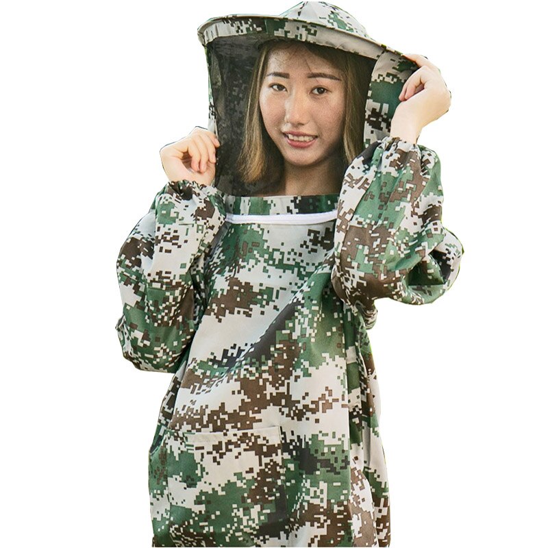 1 set beekeeping clothing bee cloth for beekeeper anti bee bite protective clothes bee suit cotton breathable jack