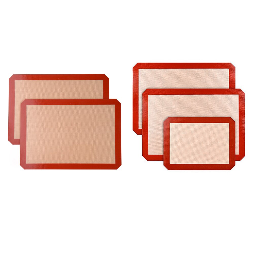 2pcs Silicone Non-Stick Baking Mat Dough Pastry Cake Bakeware Pad Kitchen Tools Pastry Mat Tool Nonstick Baking Pad