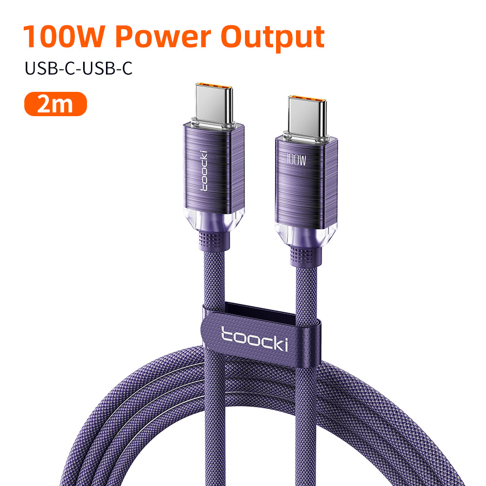 Toocki usb typ c bis typ c kabel 100w schnell ladegerät kabel datenkabel für macbook huawei xiaomi poco samsung USB-C kabel: Freier Raum