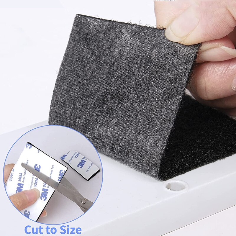 1M Strong Nylon Self-adhesive Hook and Loop Fastener TapeSticker Double Side Tape with Glue Sticker Hook Adhesive DIY 16-50MM
