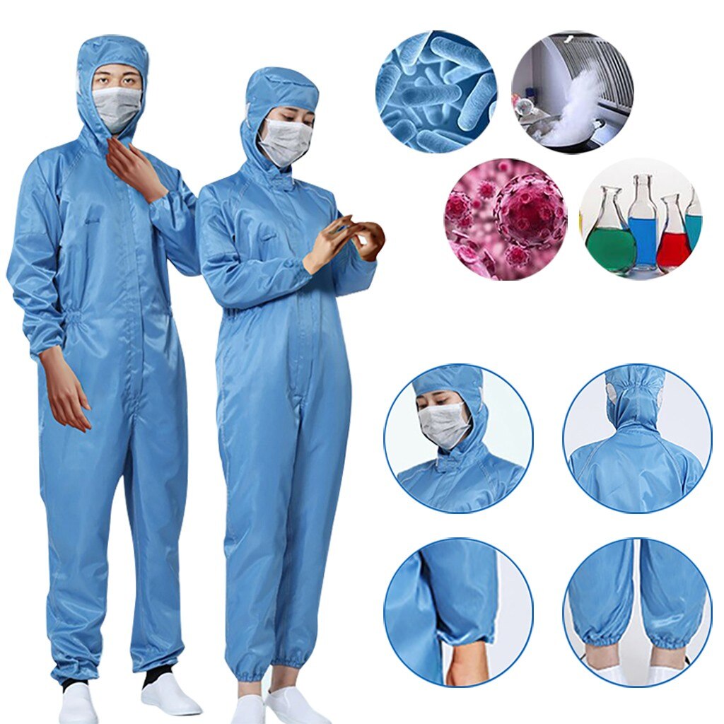 Ropa protectora desechable, traje aislado del contacto humano, ropa de trabajo a prueba de polvo, antiestática, , LW