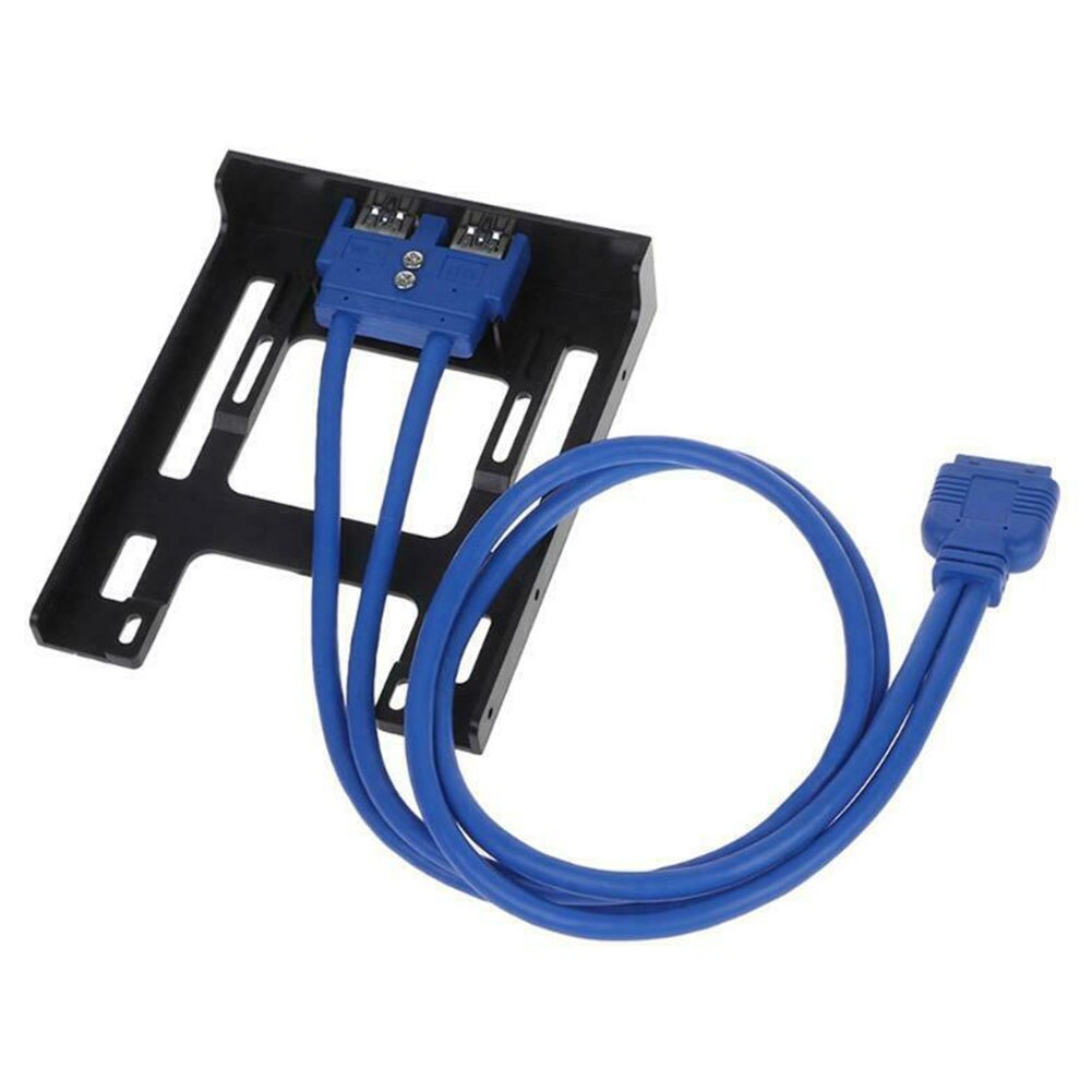 20 Pin Dual Ports Home 3,5 Zoll Floppy Bay Computer Professionelle Expansion Front Panel USB 3,0 Hub Stecker Und Spielen hohe Geschwindigkeit