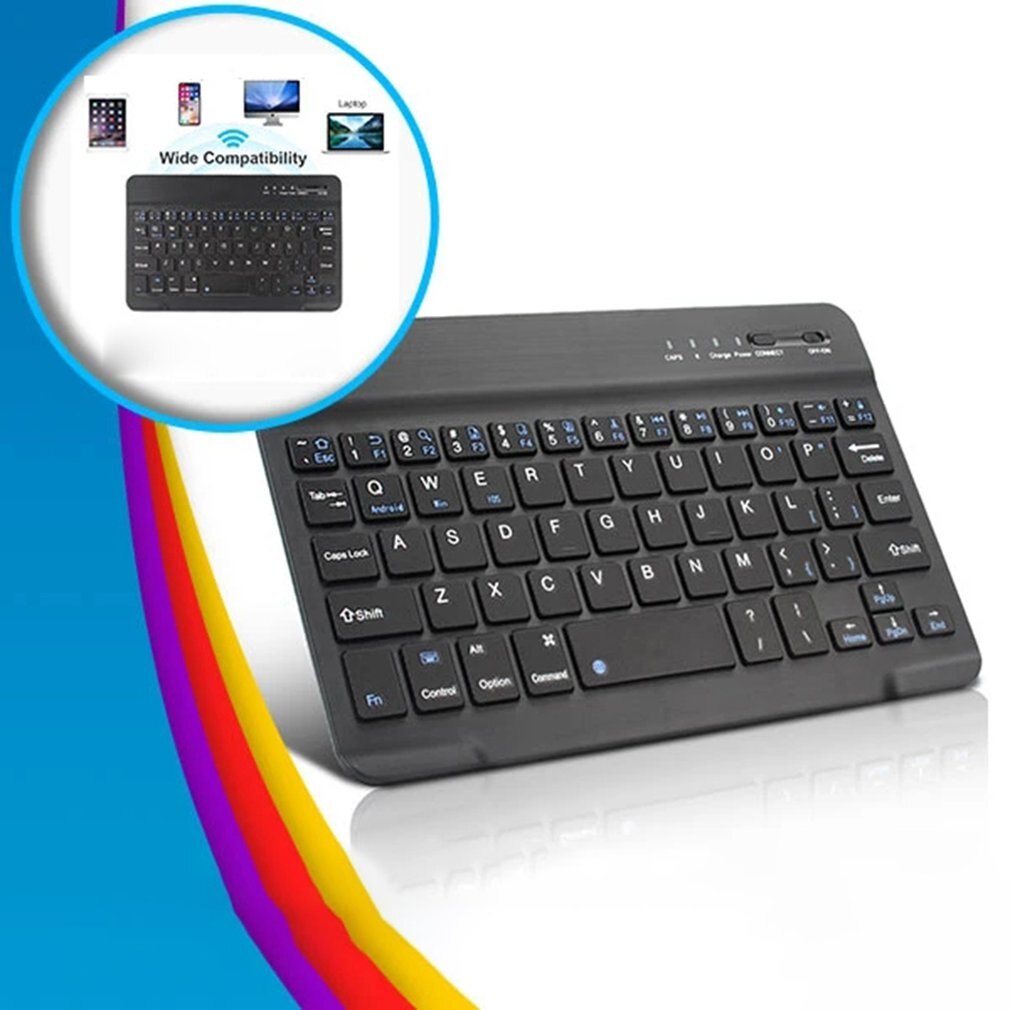 Mini Drahtlose Tastatur Bluetooth Tastatur Für ipad Telefon Tablette Gummi tastenkappen Wiederaufladbare tastatur Für Android ios Fenster